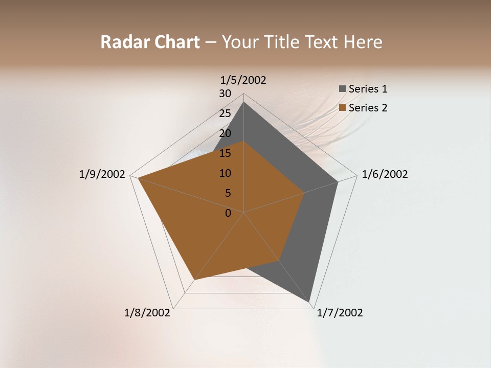 Caucasian Cute Small PowerPoint Template