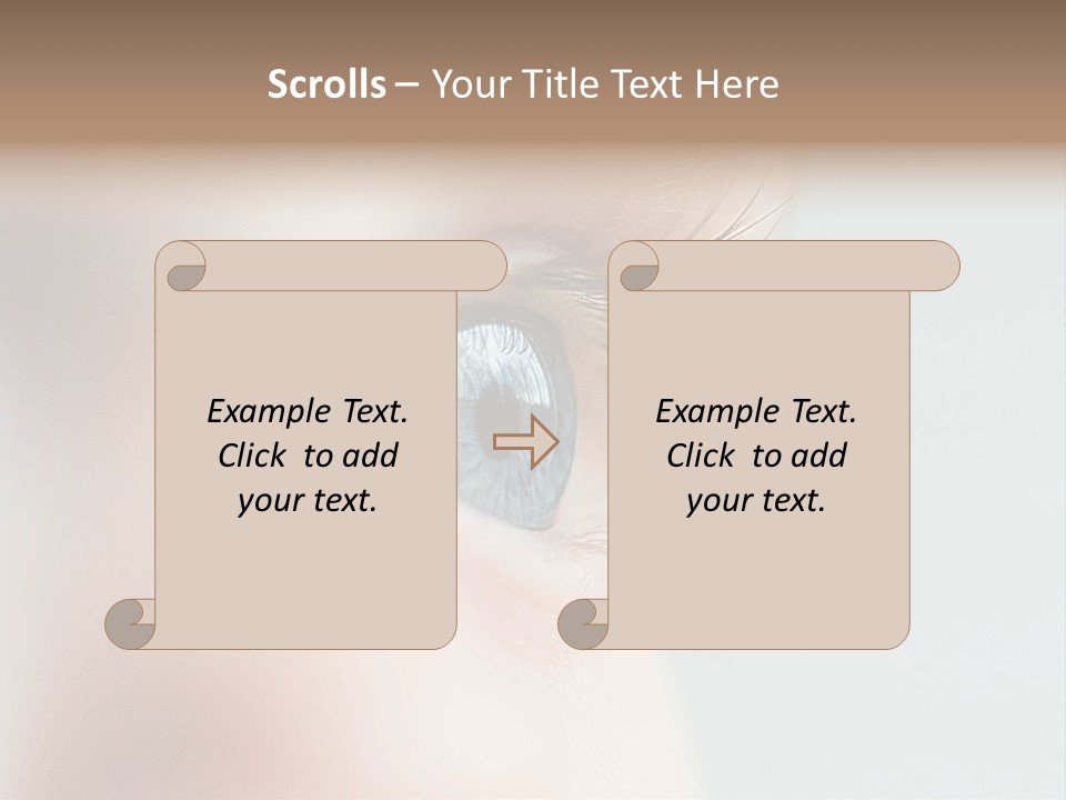 Caucasian Cute Small PowerPoint Template