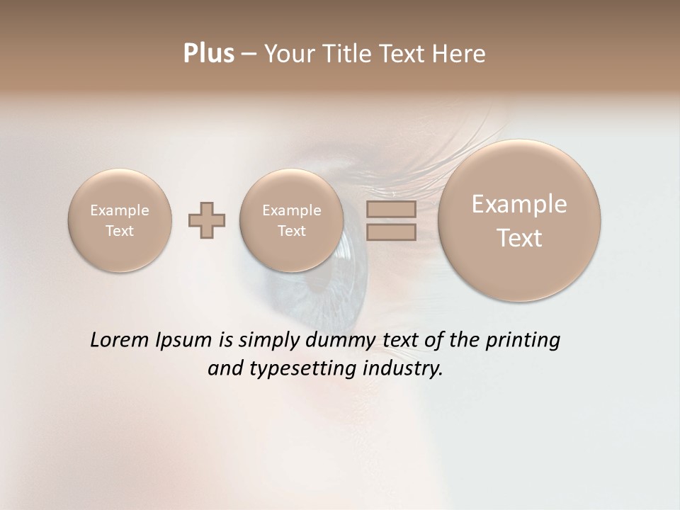 Caucasian Cute Small PowerPoint Template