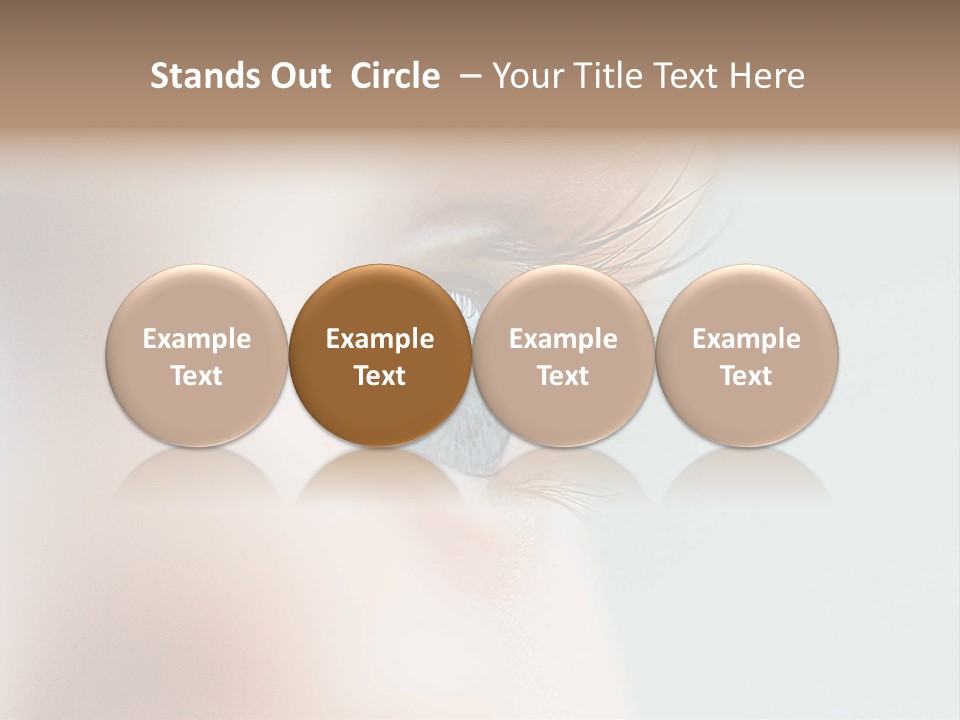 Caucasian Cute Small PowerPoint Template