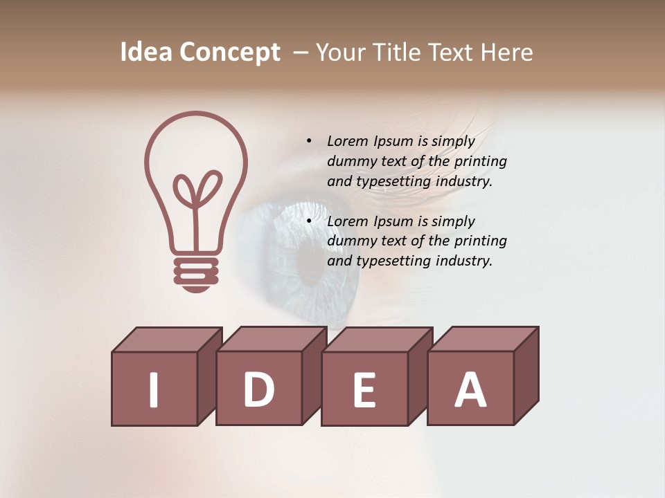 Caucasian Cute Small PowerPoint Template