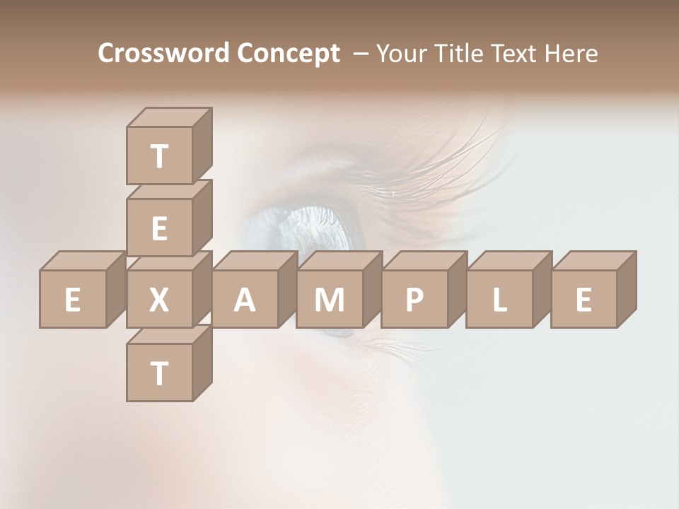 Caucasian Cute Small PowerPoint Template