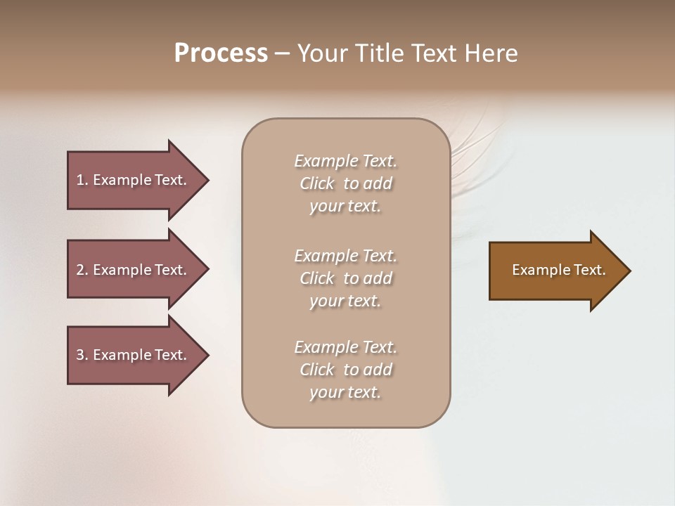 Caucasian Cute Small PowerPoint Template