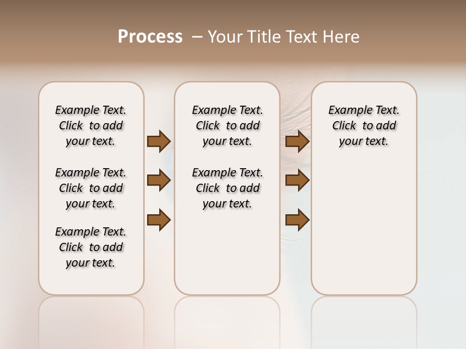 Caucasian Cute Small PowerPoint Template