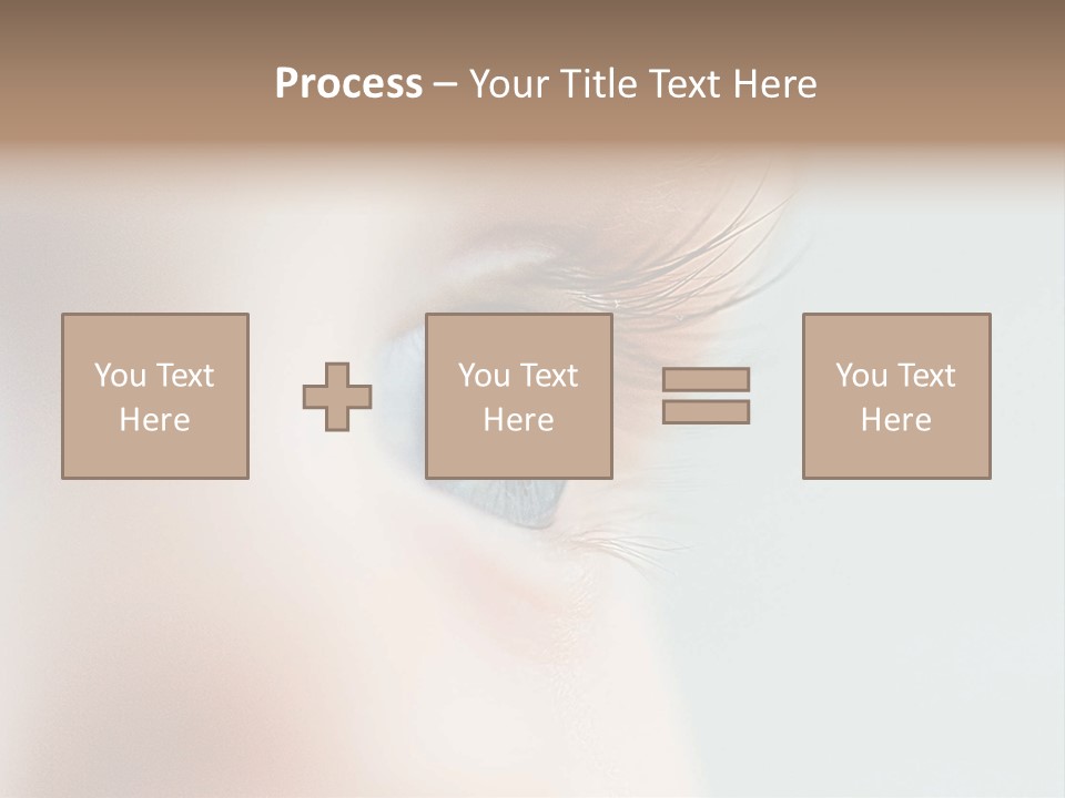 Caucasian Cute Small PowerPoint Template