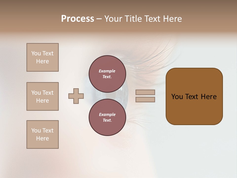 Caucasian Cute Small PowerPoint Template