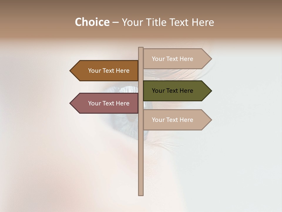 Caucasian Cute Small PowerPoint Template