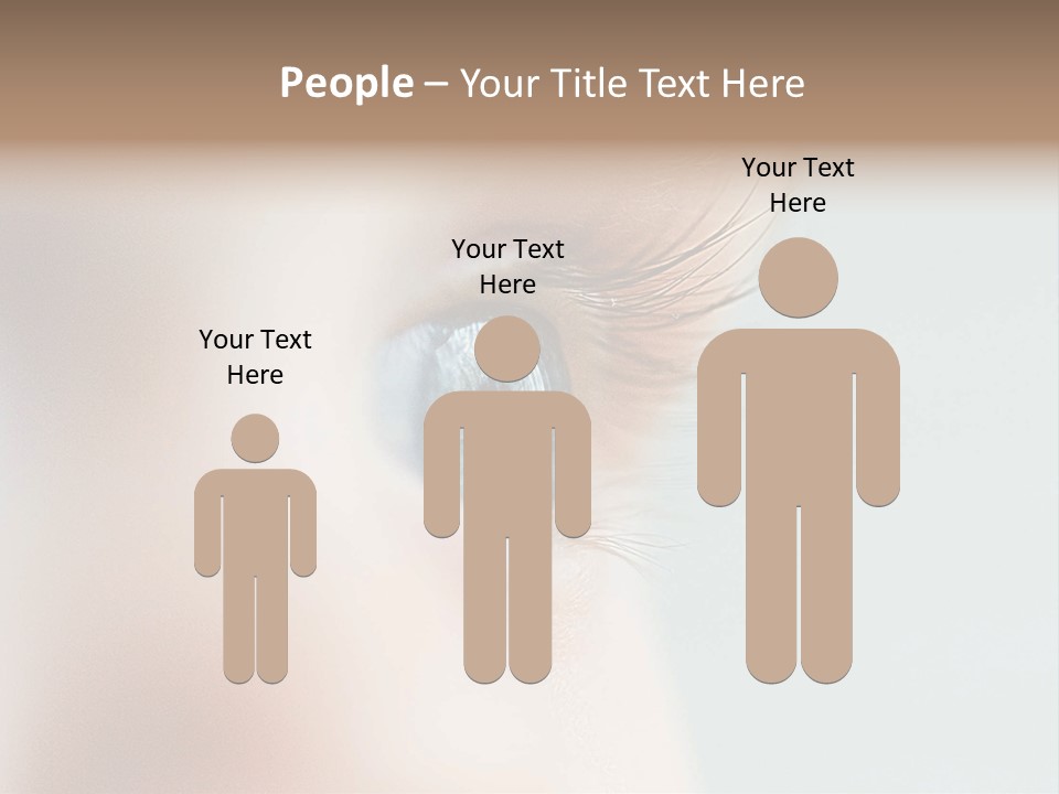 Caucasian Cute Small PowerPoint Template