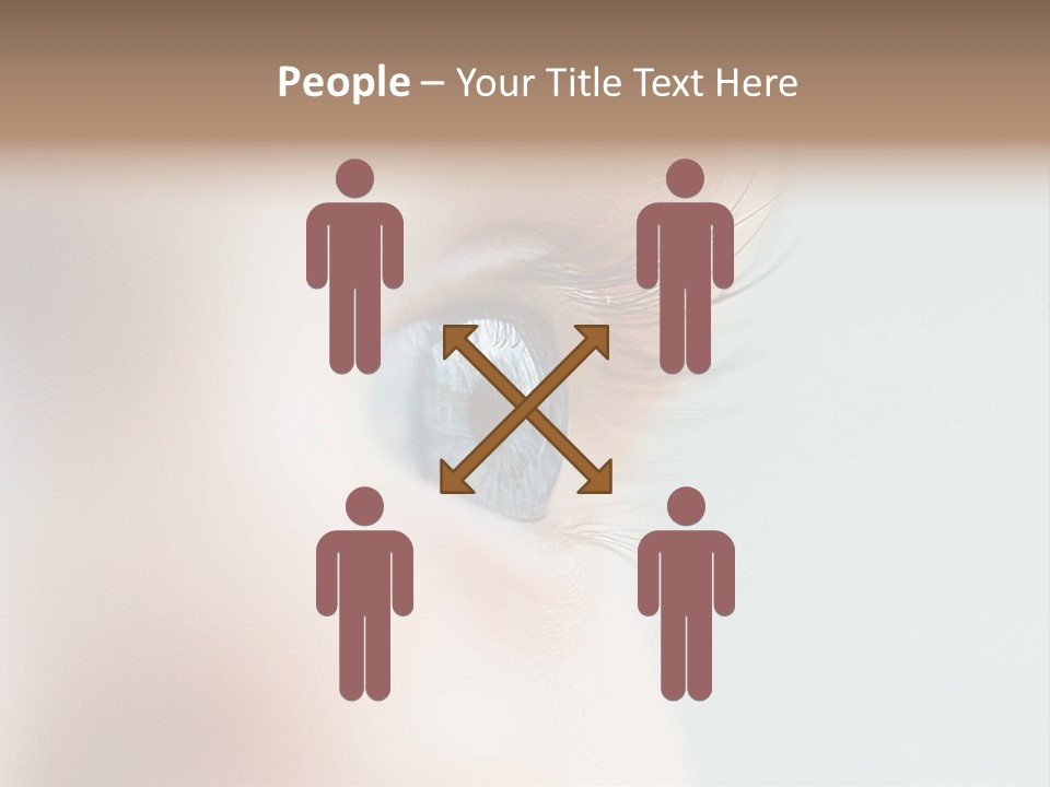 Caucasian Cute Small PowerPoint Template