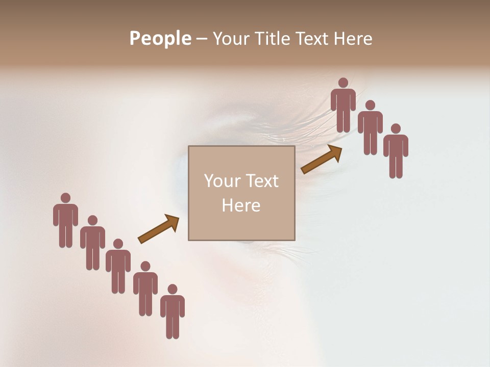 Caucasian Cute Small PowerPoint Template