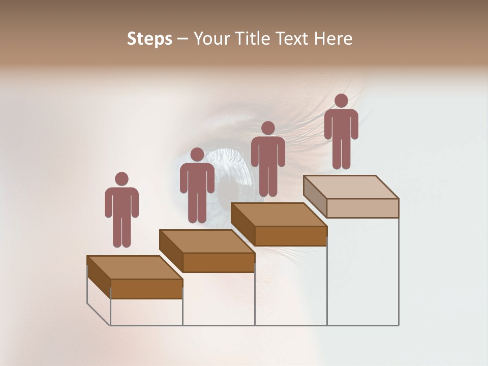 Caucasian Cute Small PowerPoint Template