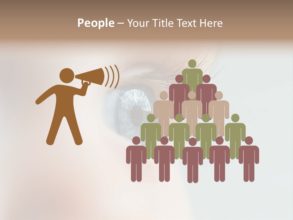 Caucasian Cute Small PowerPoint Template