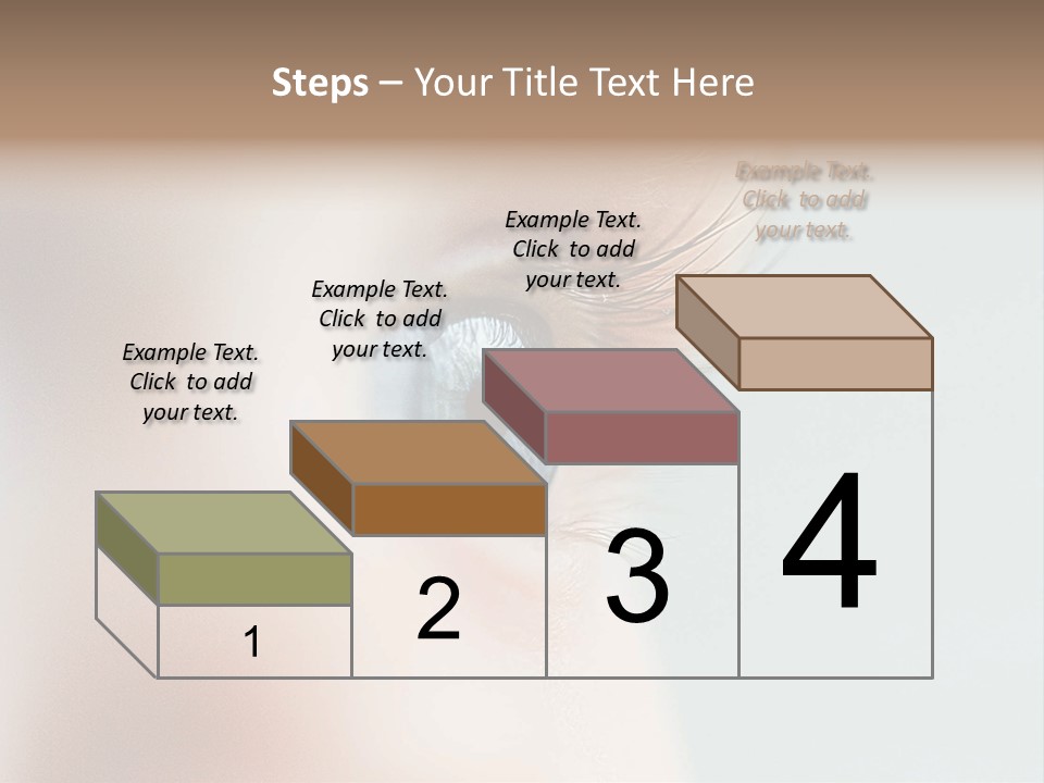 Caucasian Cute Small PowerPoint Template