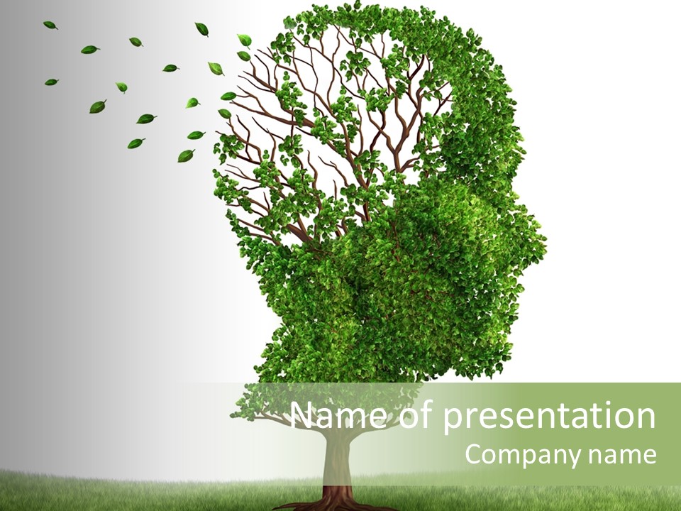 Dealing With Dementia Brain Ideas PowerPoint Template