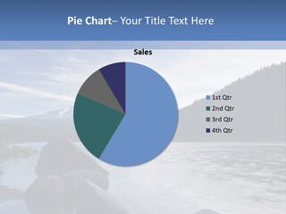 Blue Sunrise Landscape PowerPoint Template