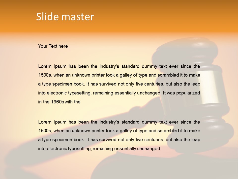 Legislation Jury Guilty PowerPoint Template