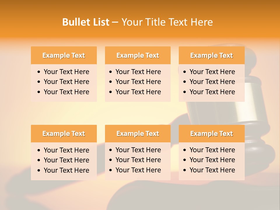 Legislation Jury Guilty PowerPoint Template