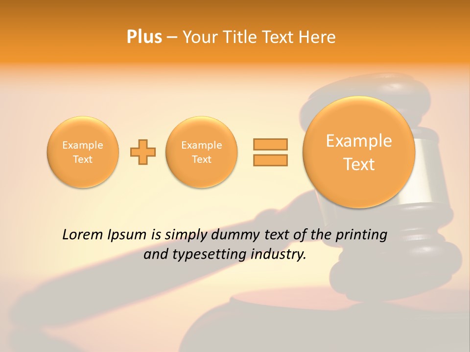 Legislation Jury Guilty PowerPoint Template