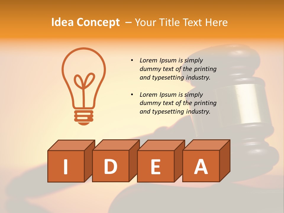 Legislation Jury Guilty PowerPoint Template