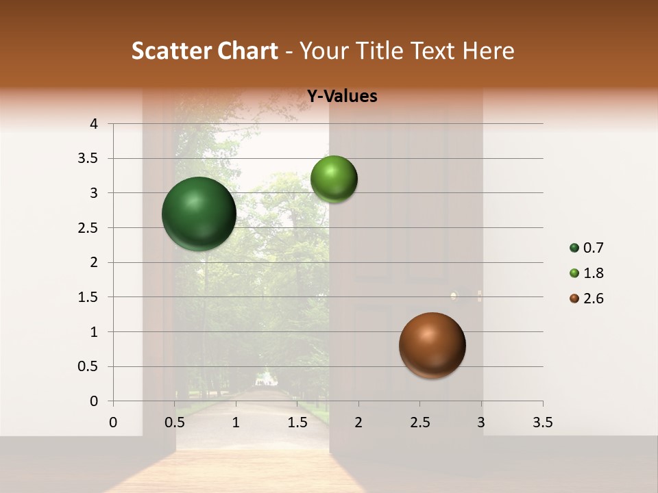 An Open Door Leading Into A Green Forest PowerPoint Template