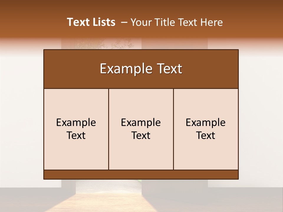 An Open Door Leading Into A Green Forest PowerPoint Template