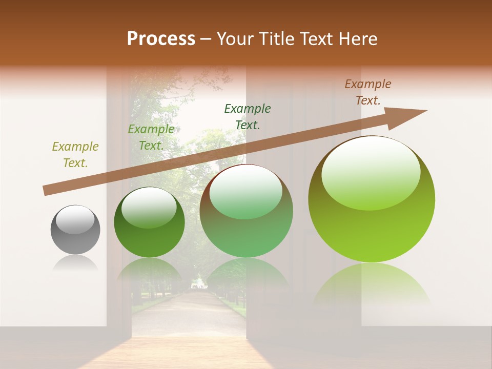 An Open Door Leading Into A Green Forest PowerPoint Template