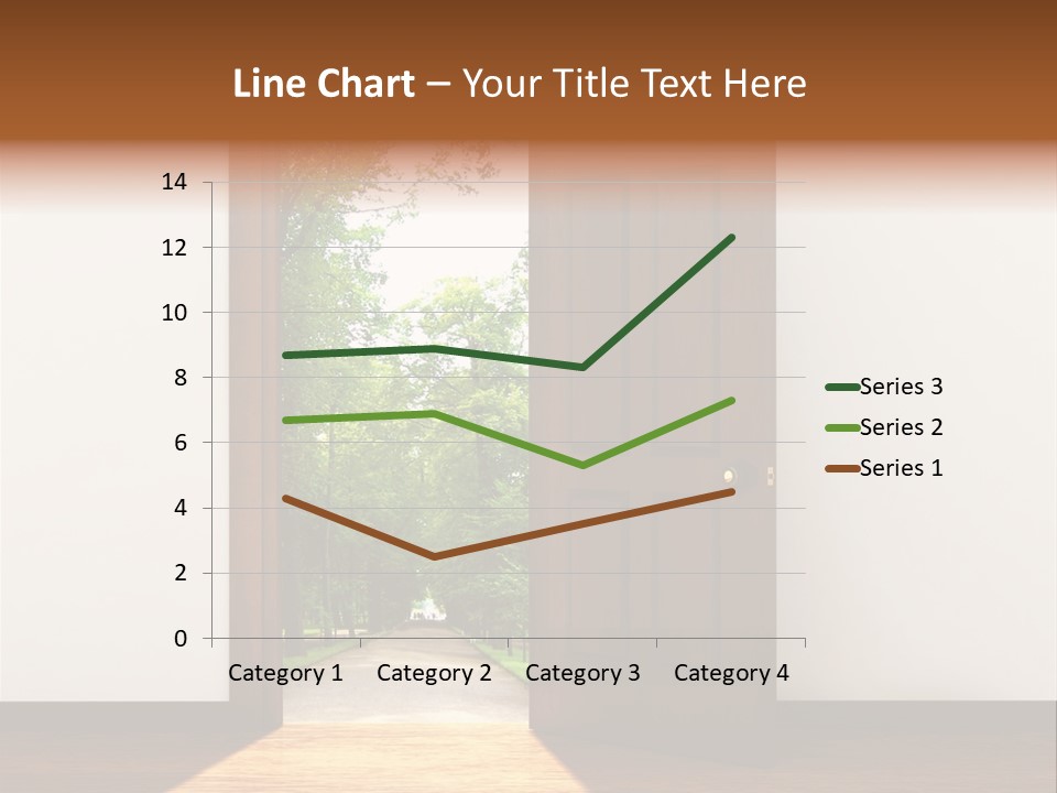 An Open Door Leading Into A Green Forest PowerPoint Template