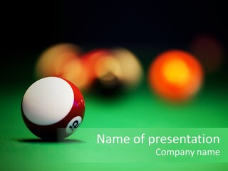 Sphere Snooker Depth PowerPoint Template