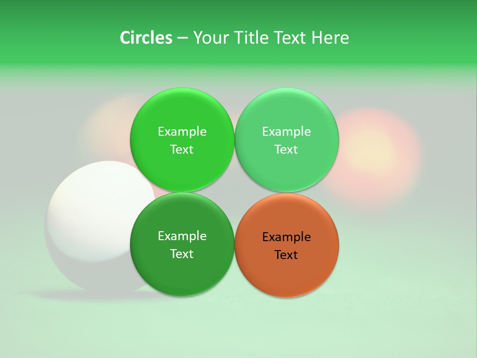 Sphere Snooker Depth PowerPoint Template