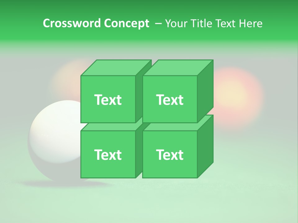 Sphere Snooker Depth PowerPoint Template