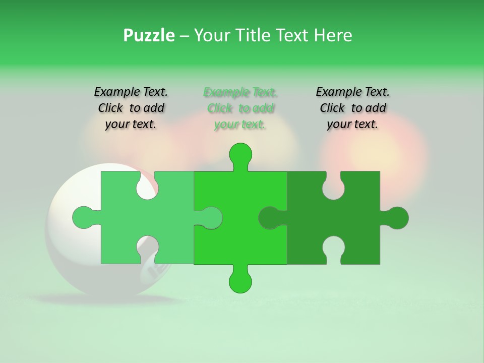 Sphere Snooker Depth PowerPoint Template