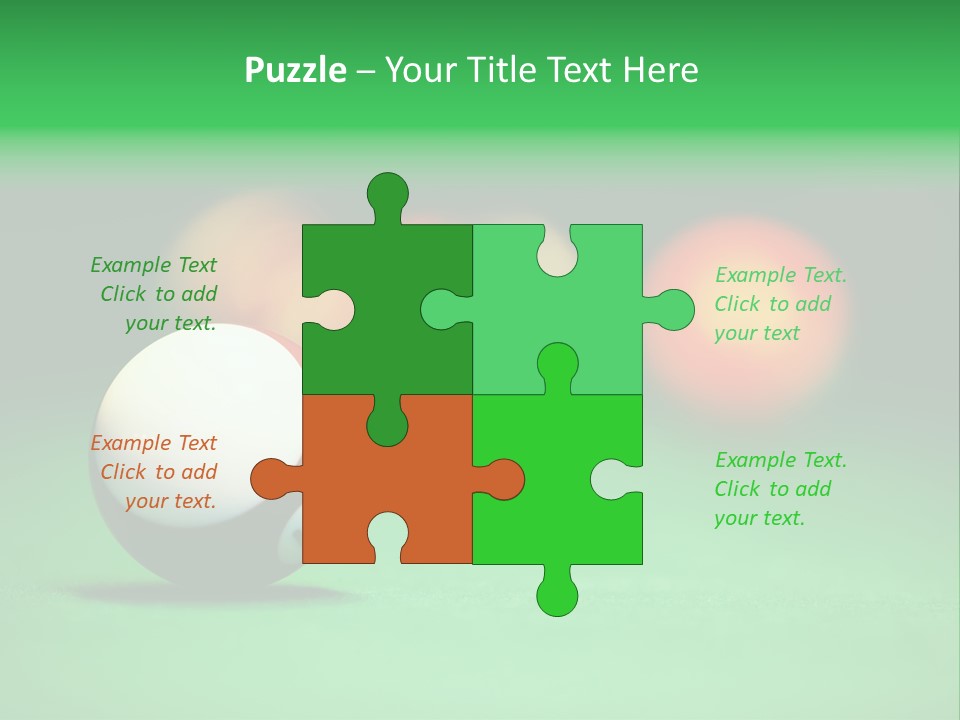 Sphere Snooker Depth PowerPoint Template