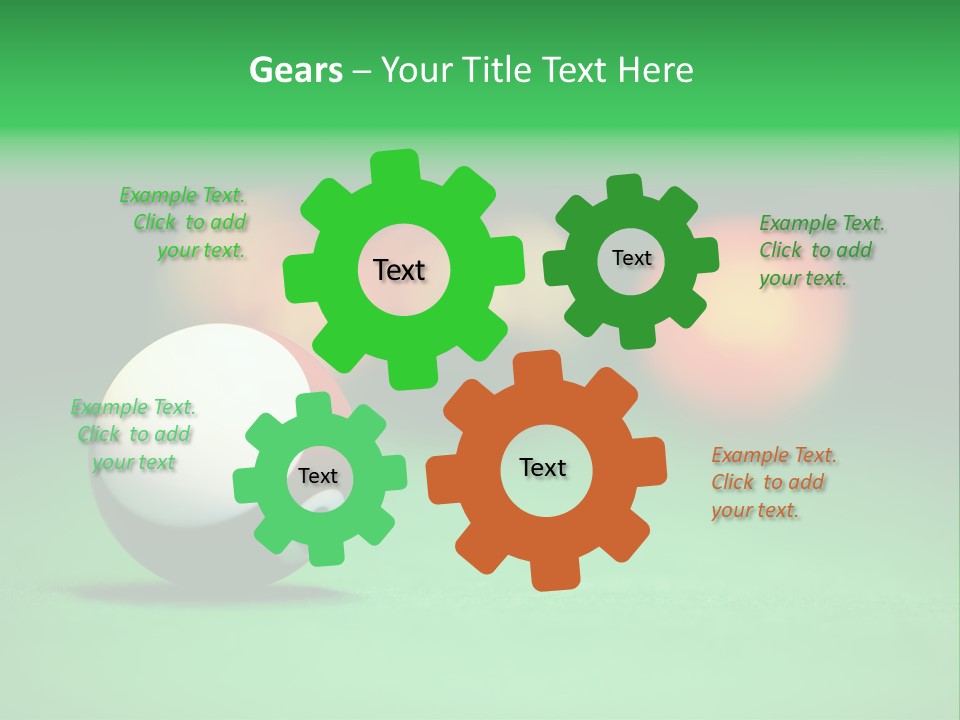 Sphere Snooker Depth PowerPoint Template