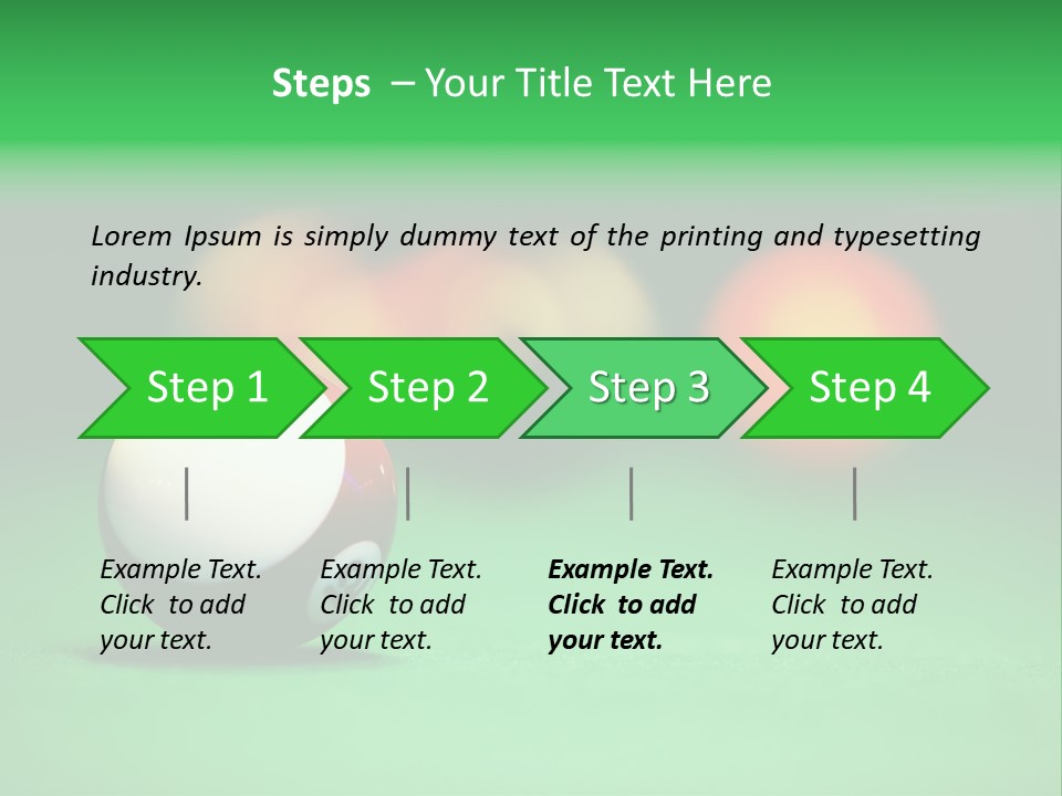 Sphere Snooker Depth PowerPoint Template