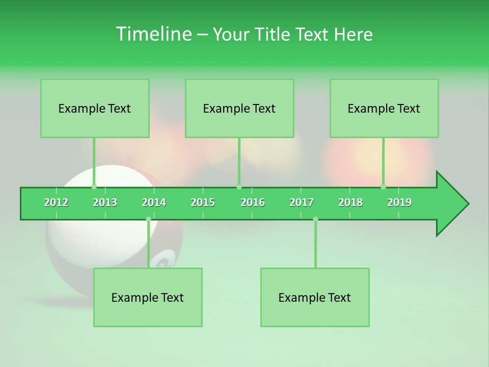Sphere Snooker Depth PowerPoint Template