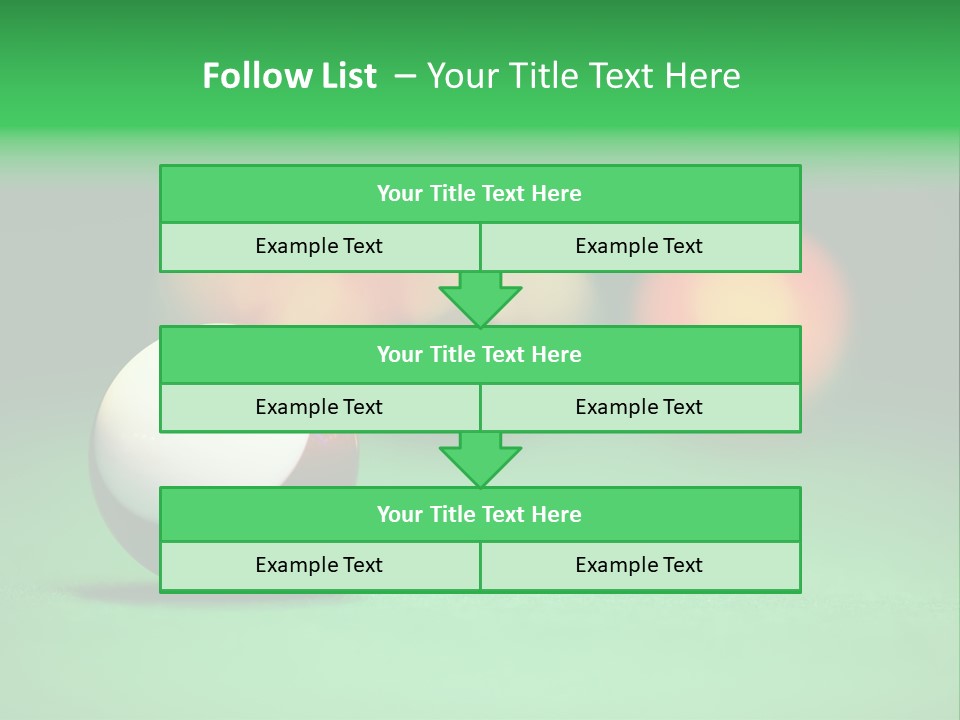 Sphere Snooker Depth PowerPoint Template