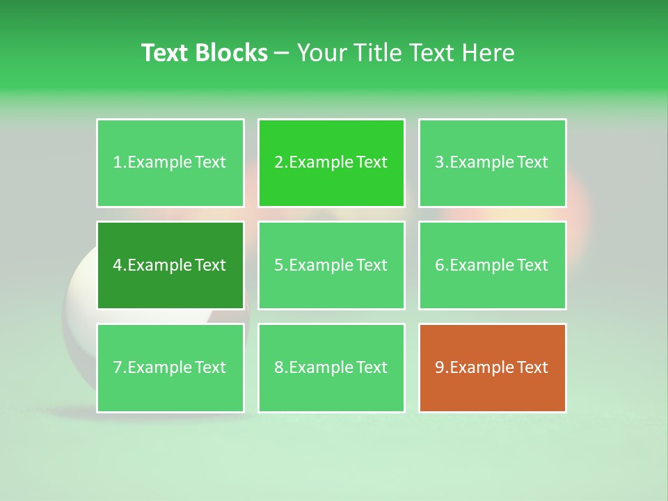 Sphere Snooker Depth PowerPoint Template