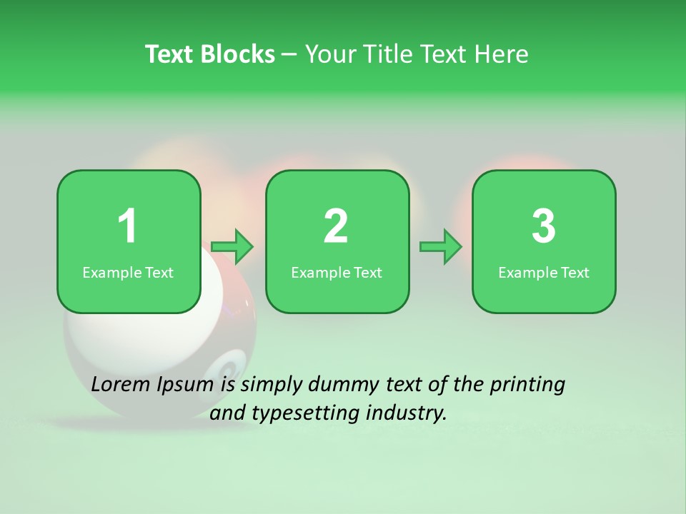 Sphere Snooker Depth PowerPoint Template
