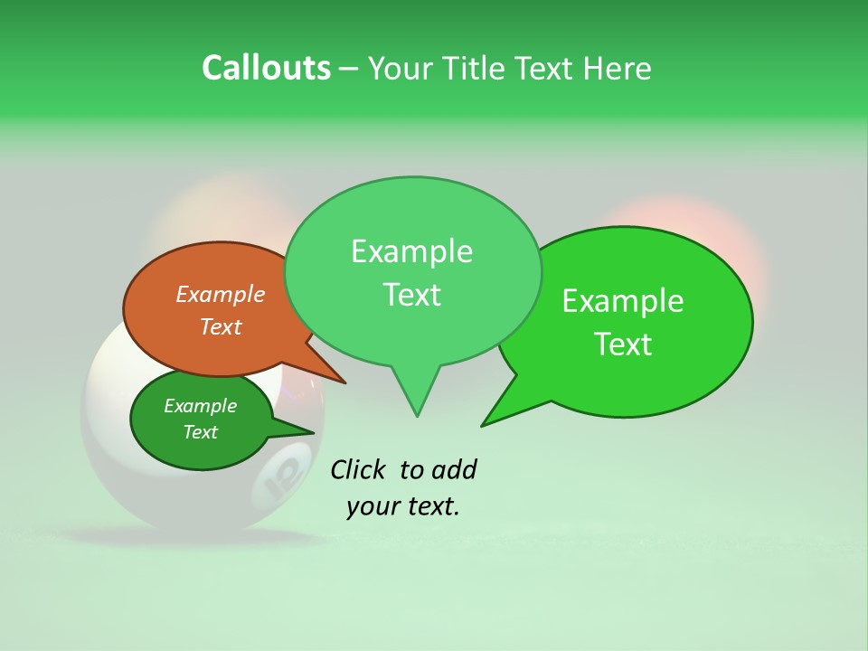 Sphere Snooker Depth PowerPoint Template