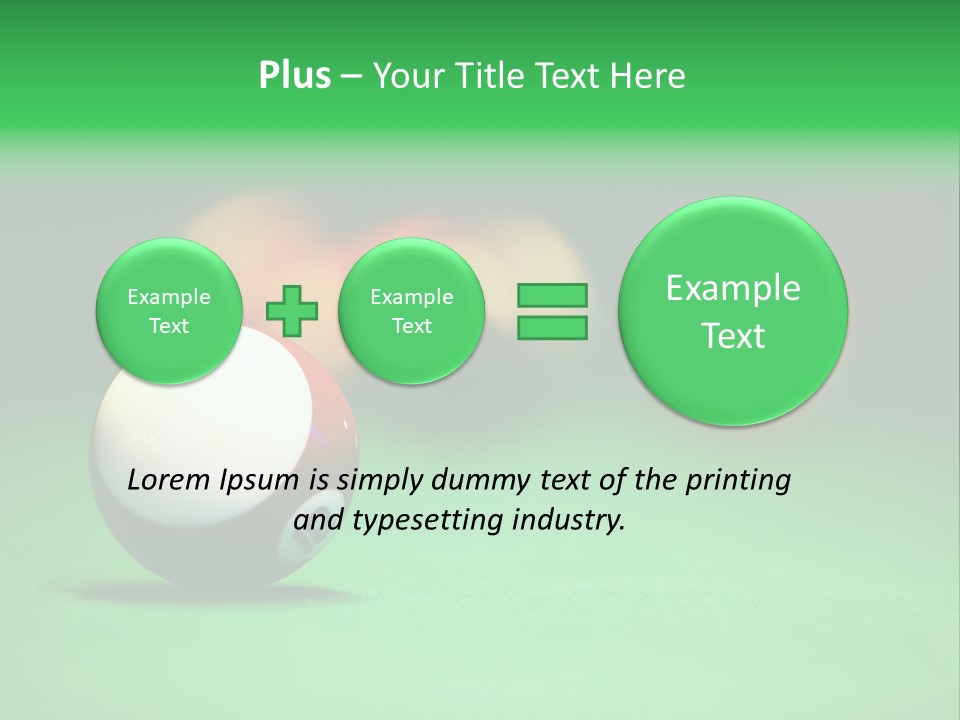 Sphere Snooker Depth PowerPoint Template