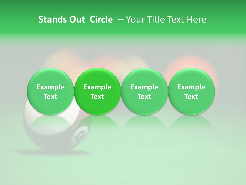 Sphere Snooker Depth PowerPoint Template