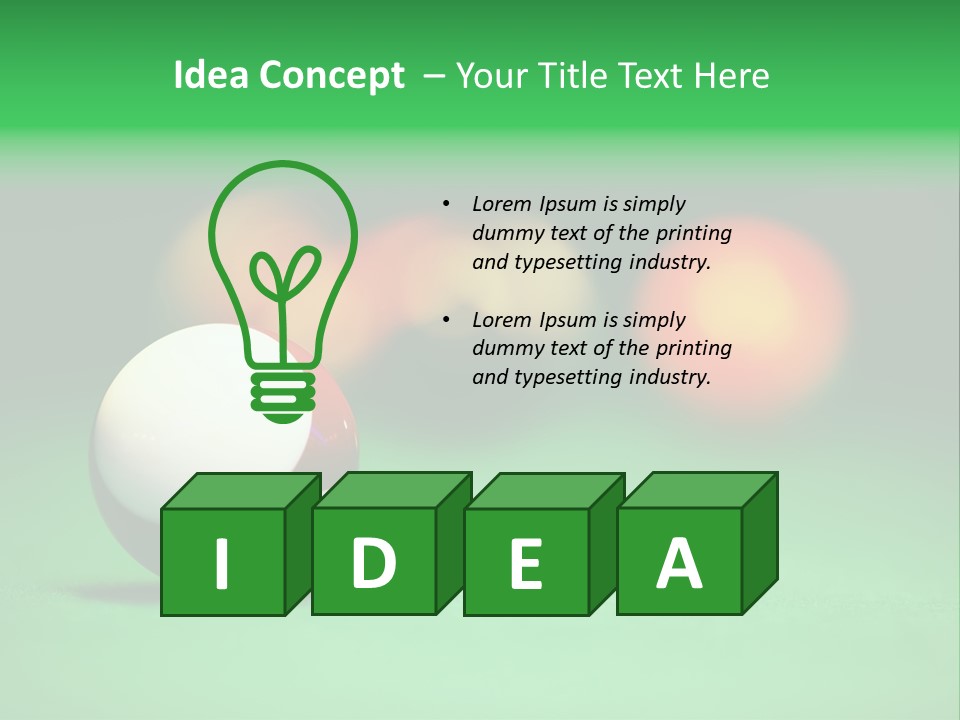 Sphere Snooker Depth PowerPoint Template