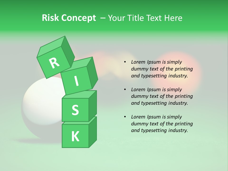 Sphere Snooker Depth PowerPoint Template