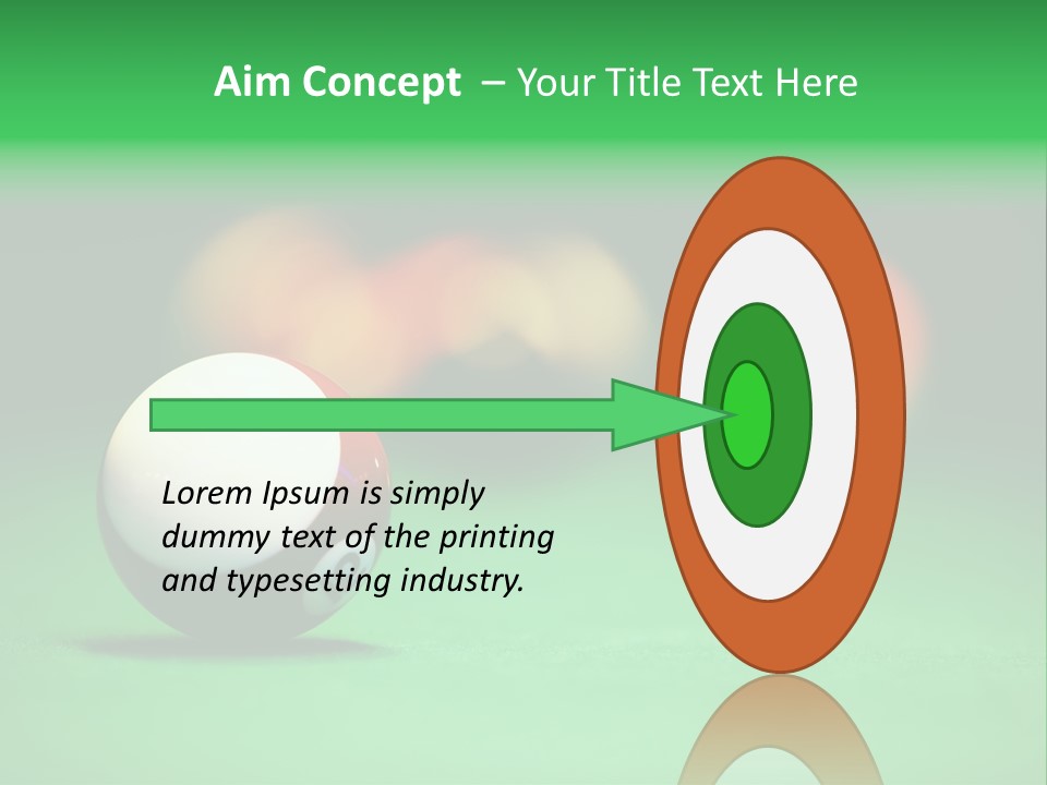 Sphere Snooker Depth PowerPoint Template