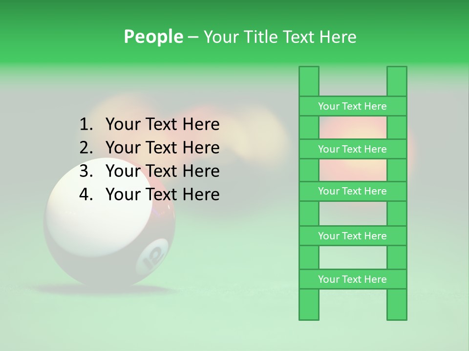 Sphere Snooker Depth PowerPoint Template