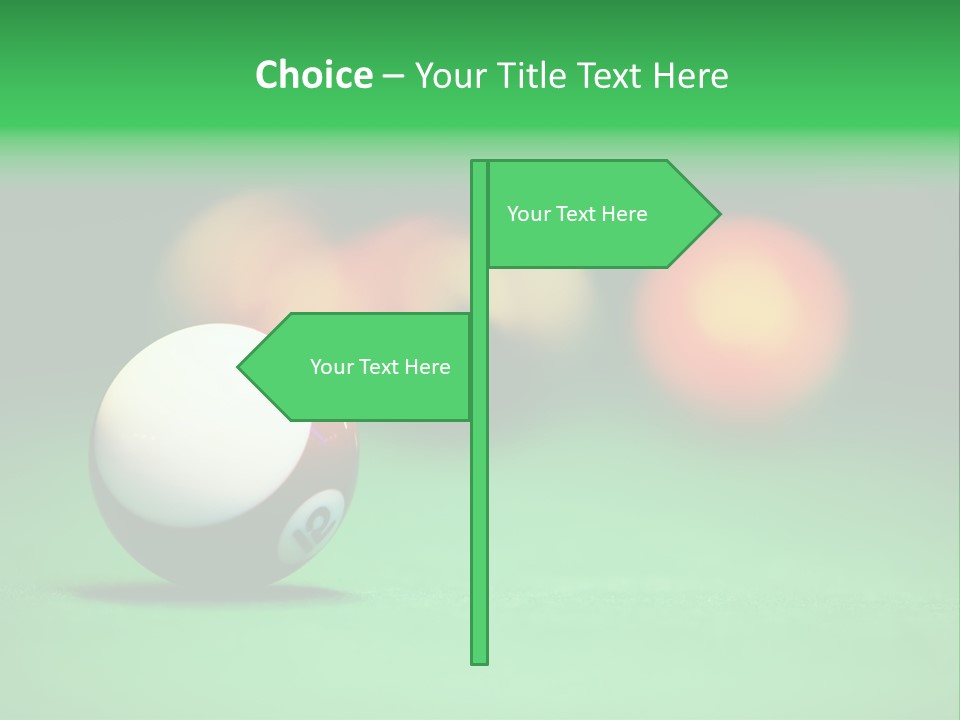 Sphere Snooker Depth PowerPoint Template