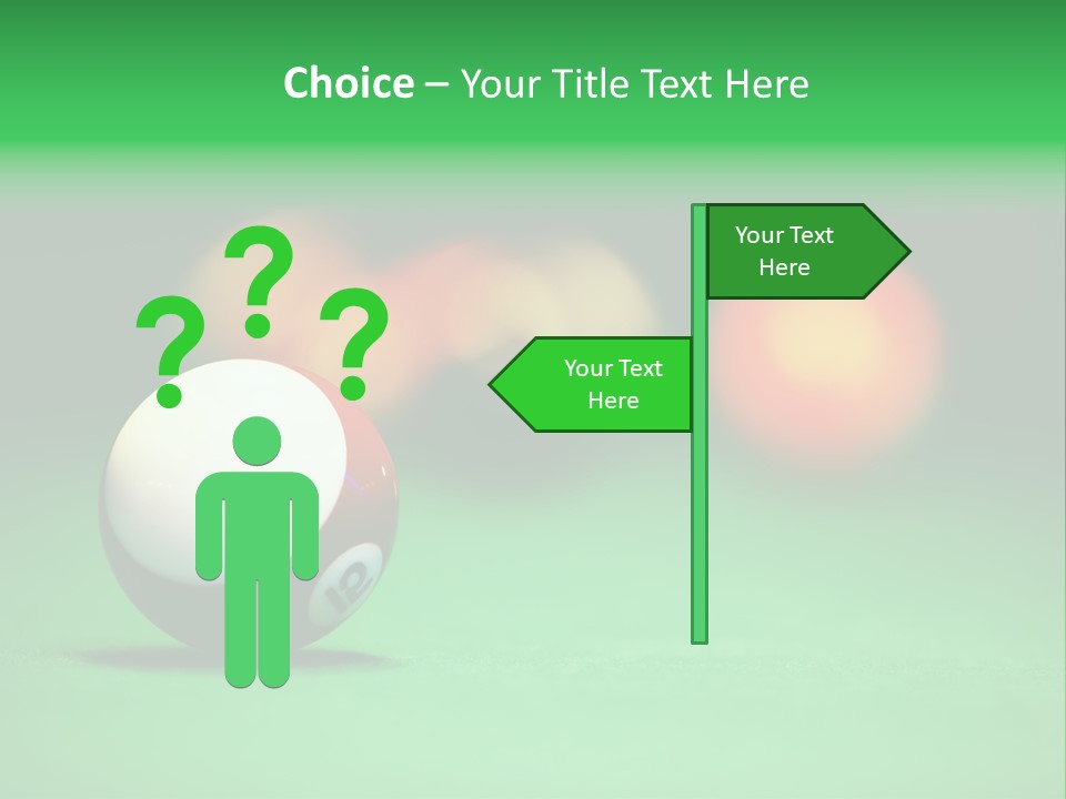 Sphere Snooker Depth PowerPoint Template