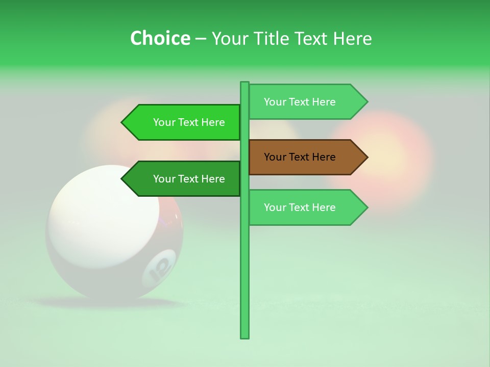 Sphere Snooker Depth PowerPoint Template