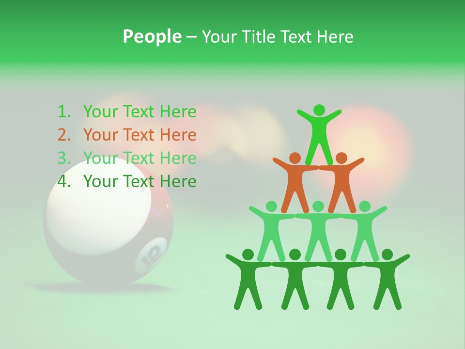 Sphere Snooker Depth PowerPoint Template
