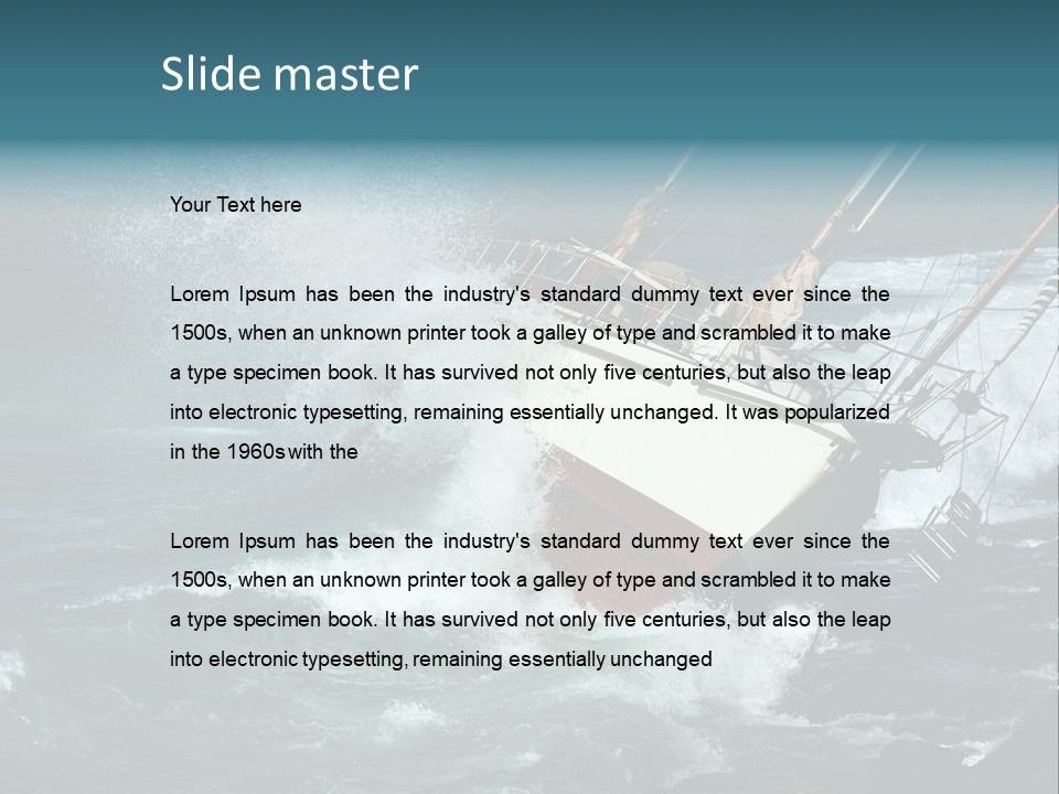 Collapsing Resort Nobody PowerPoint Template